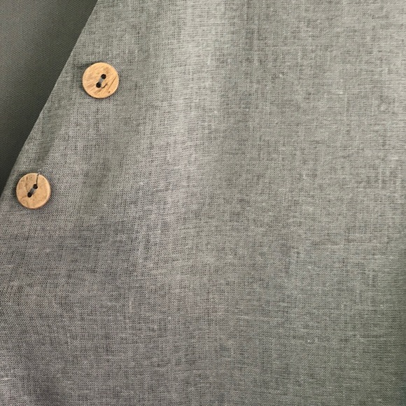 Gray Button-Down Midi Dress - Picture 8 of 8